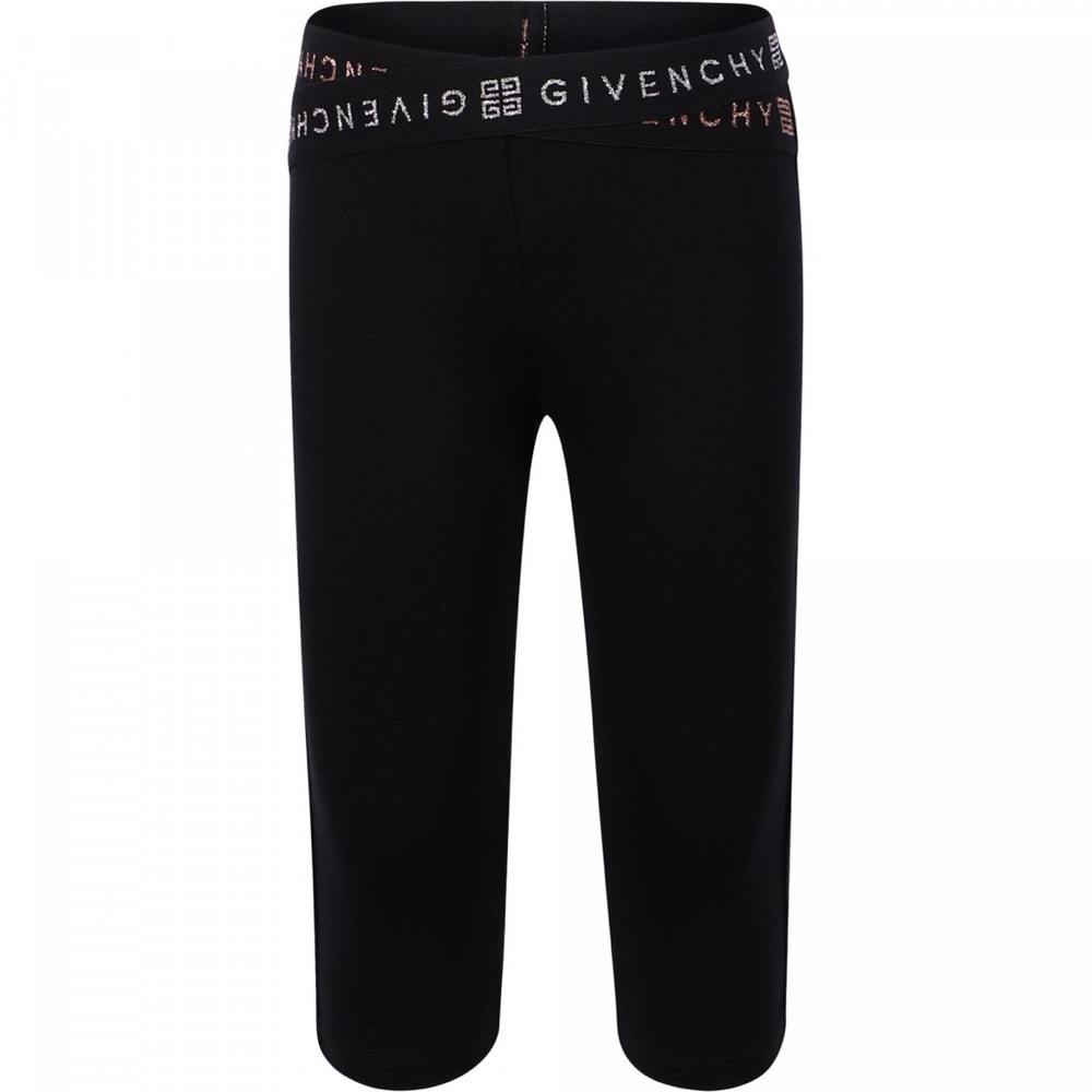 GIVENCHY logo band cropped capri tights/leggings